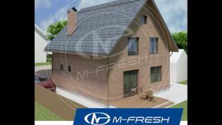 M-fresh Anderson (Готовый архитектурный проект дома с мансардой, кирпичный фасад, терраса, витраж)(, 2016-11-24T03:01:09.000Z)