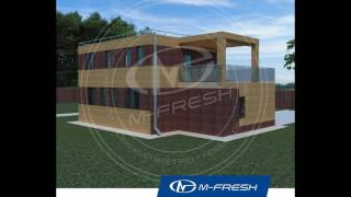 Двухэтажный проект дома. Готовый проект дома M-fresh Impulse Compact(, 2016-11-29T10:27:24.000Z)